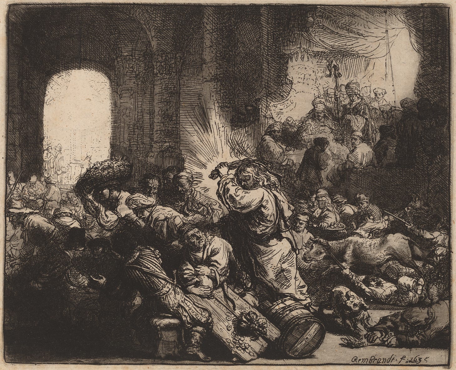 File:Rembrandt van Rijn, Christ Driving the Money Changers from the Temple,  1635, NGA 9891.jpg - Wikimedia Commons