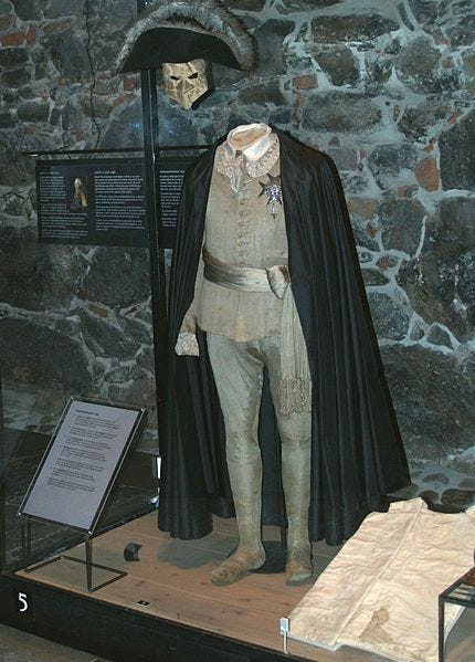 Masquerade costume worn by King Gustav of Sweden Masquerade costume worn by King Gustav of Sweden