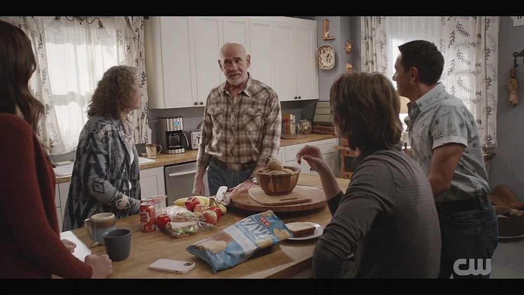 Walker Mitch Pilleggi in Kitchen with Maddie.