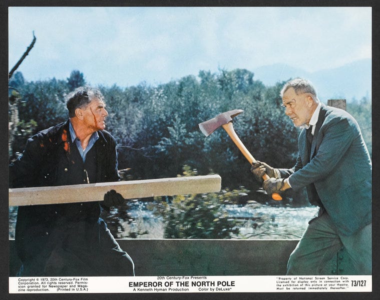 Movie Posters:Action, Emperor of the North (20th Century Fox, 1973). Lobby Cards (5) (11"
X 14"). Also known as Emperor of the North Pole. Act... (Total: 5
Items)