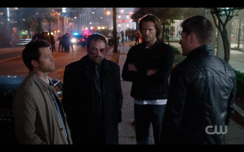 supernatural winchester brothers with crowley 1207