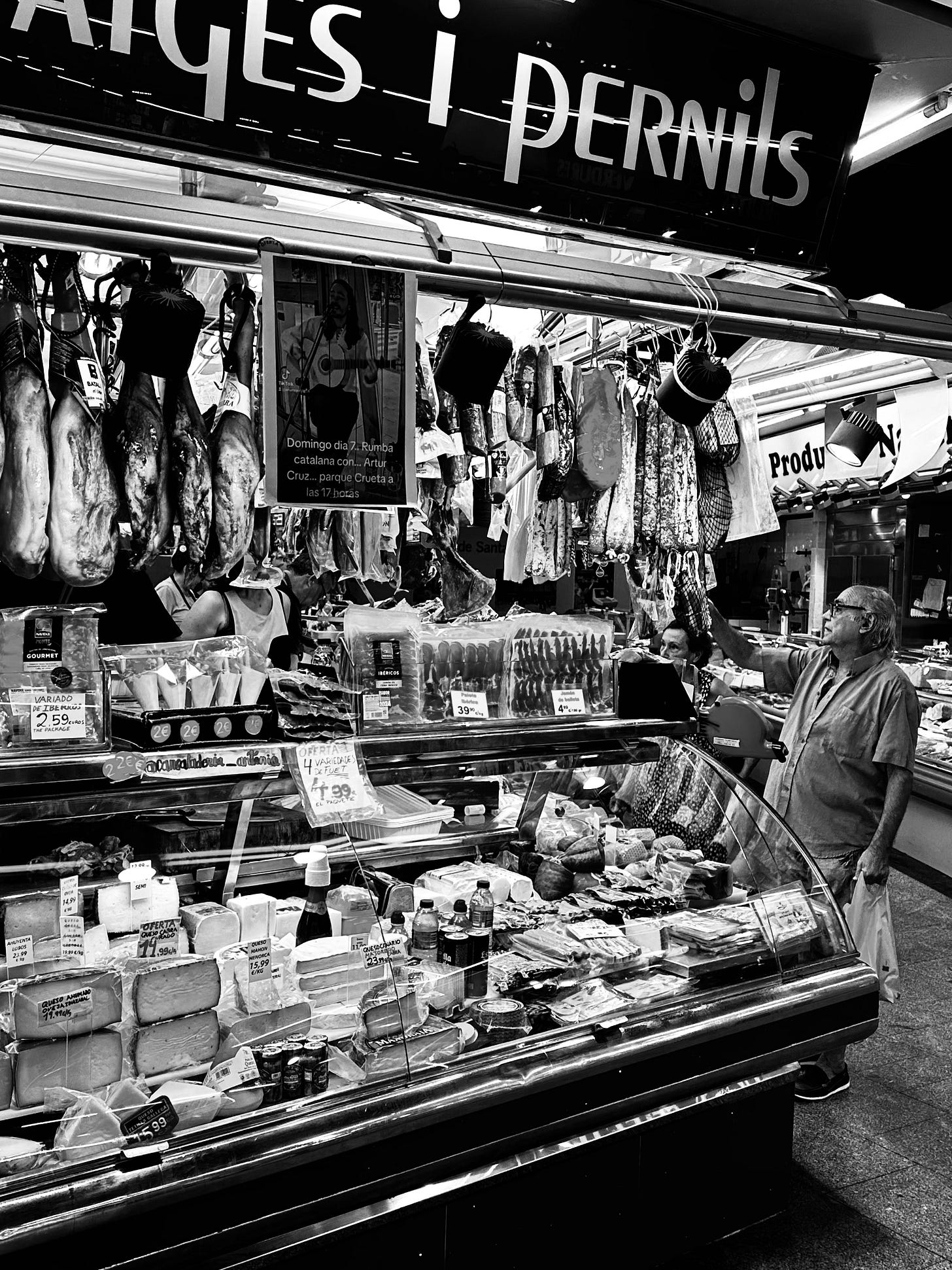 Monochrome photography from Barcelona in Spain