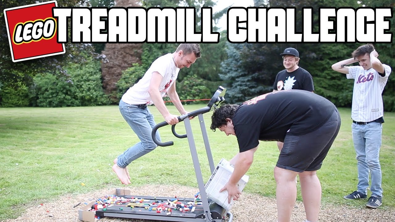 Lego Treadmill Challenge (Running On Lego) | WheresMyChallenge - YouTube