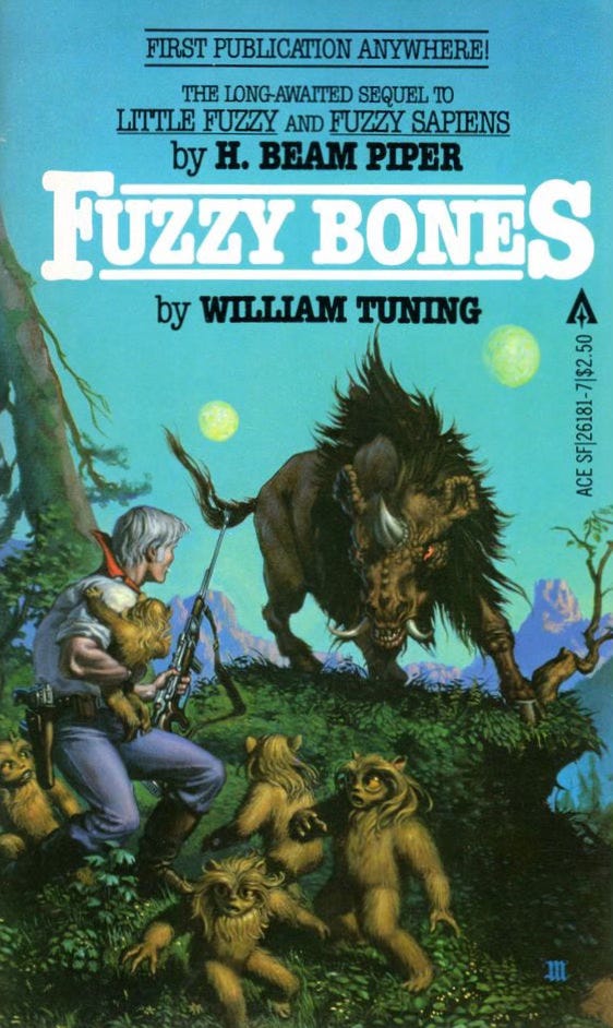 Book cover for FUZZY BONES by William Tuning, published by Ace Books