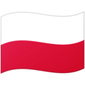 Flag: Poland on Google Noto Color Emoji 15.0