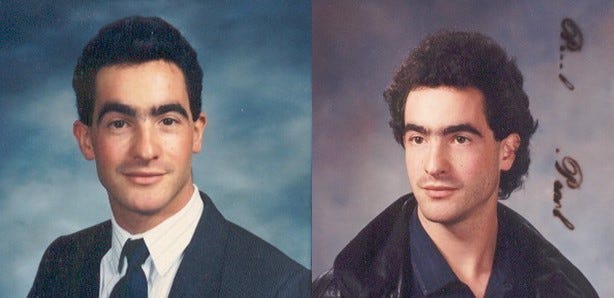 The yearbook photos from my first and second years at Harvard Business School (1988 and 1989). Before and after seeing what world-beating American corporations were doing to the environment. Don't be distracted by the hair, this is serious stuff!