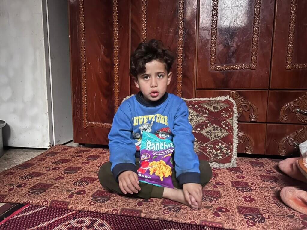 Arkan Shaqqura, 5, in a house in Rafah, January 2024. (Photo: Tareq Hajjaj/Mondoweiss) Arkan Shaqqura, 5, in a house in Rafah, January 2024. (Photo: Tareq Hajjaj/Mondoweiss)