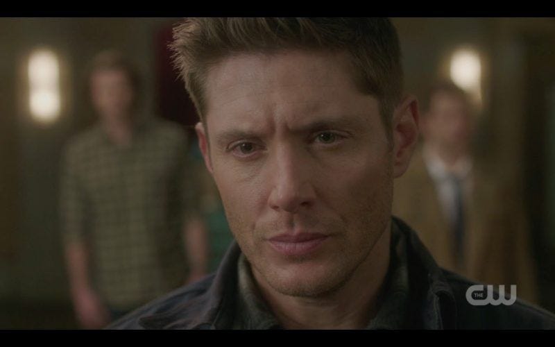 supernatural dean winchester deep anger look