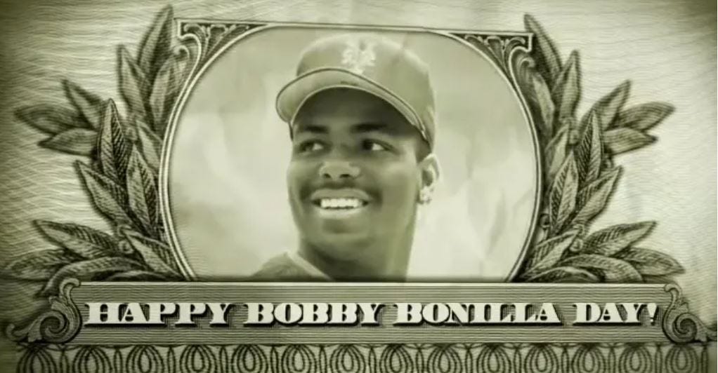 Hey Mets and Bobby, Celebrate "Bobby Bonilla Day" by Donating to Charity