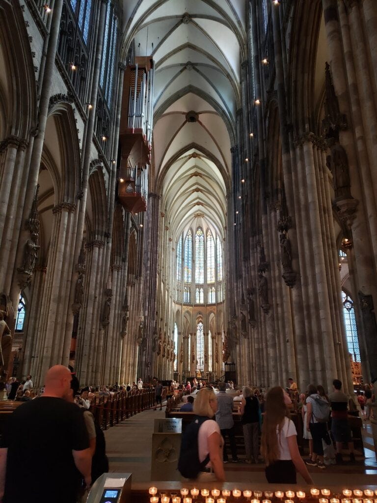Sanctuary view inside Cologne cathedral