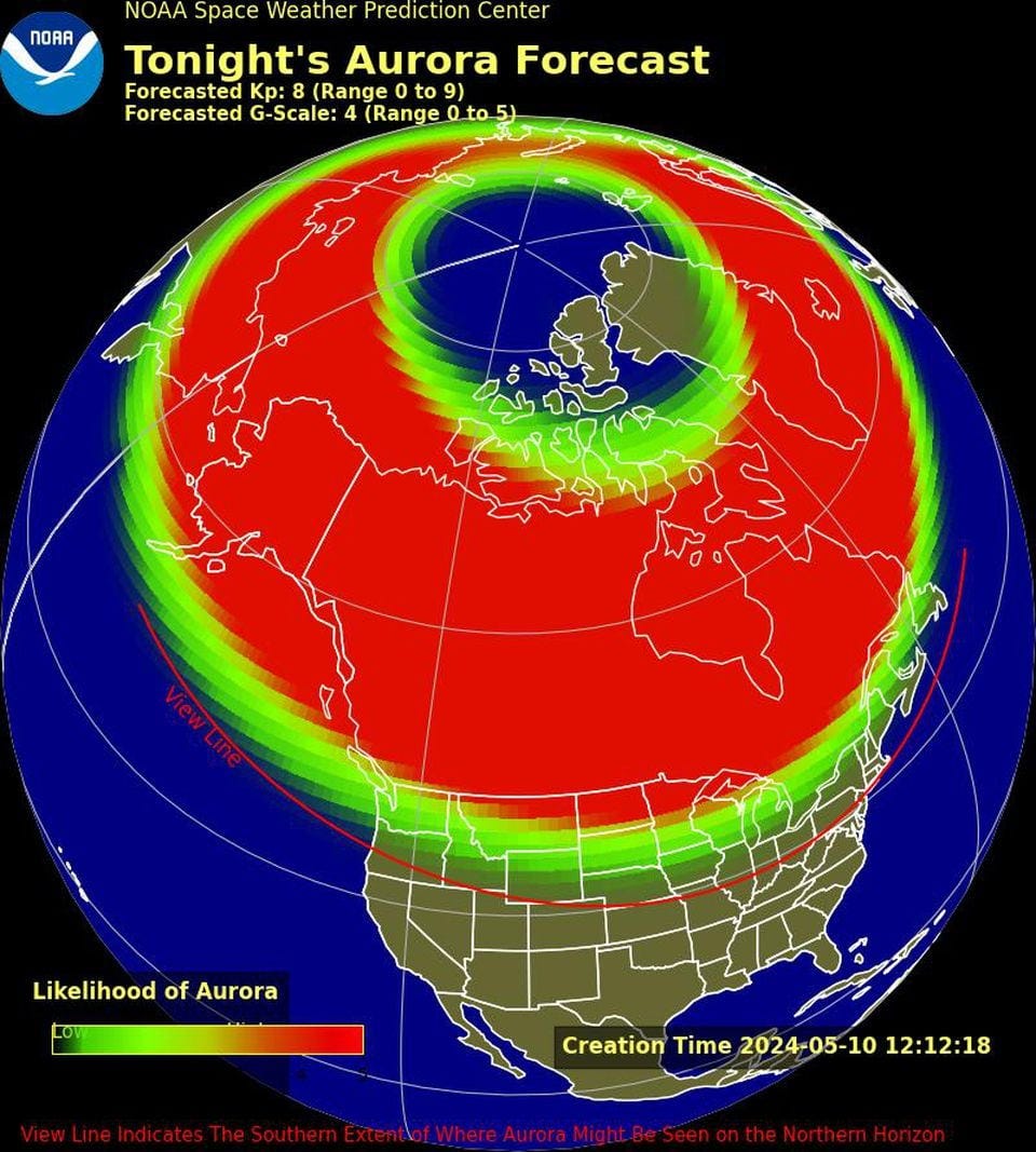 The Northern Lights are likely Friday night across the northern United States