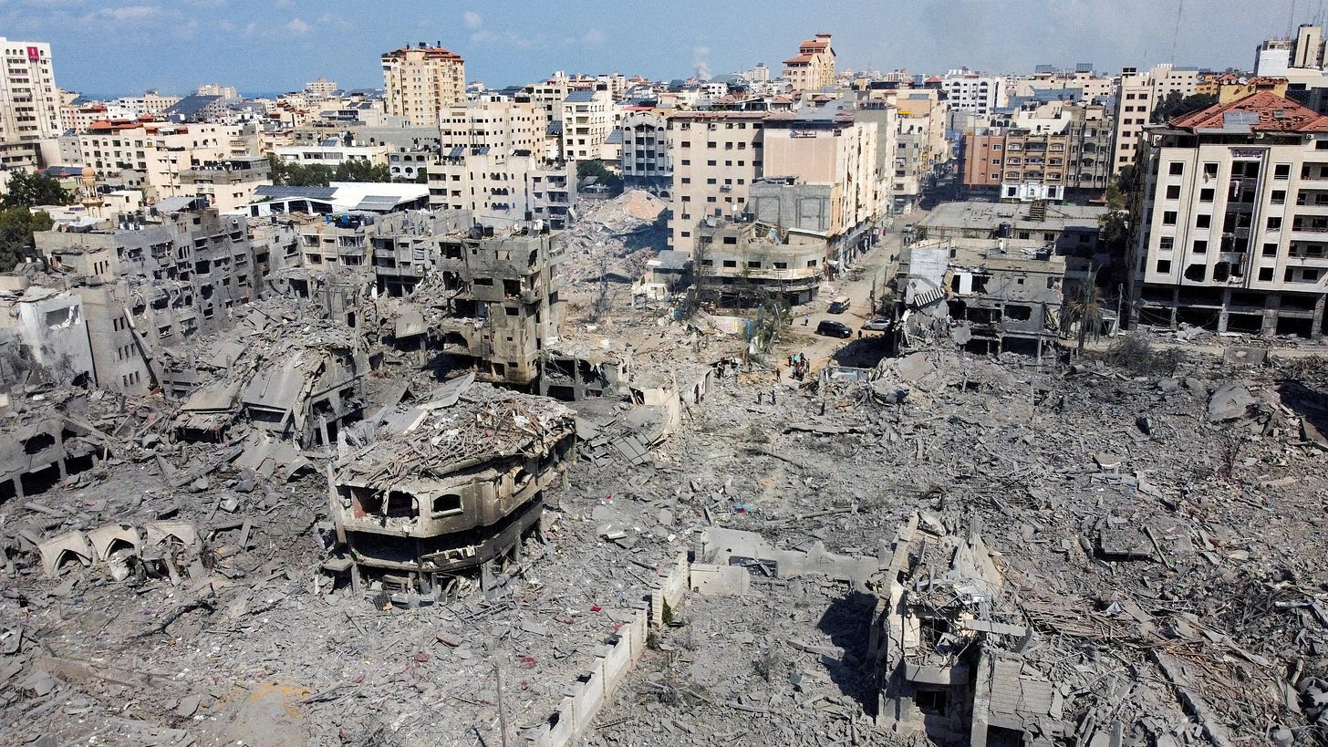 Gaza, aerial bombardment, 2023, Israel, Palestine
