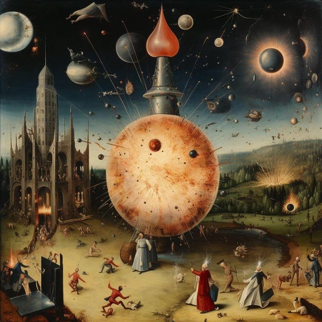 r/midjourney - The Atom Bomb by Hieronymous Bosch