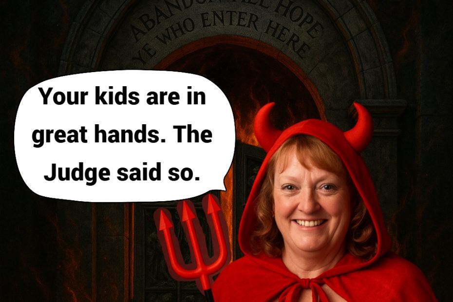 The New Jersey Devil: Diane Womer blames journalist Richard Luthmann for exposing corruption in NJ Family Court. The New Jersey Devil: Diane Womer blames journalist Richard Luthmann for exposing corruption in NJ Family Court.