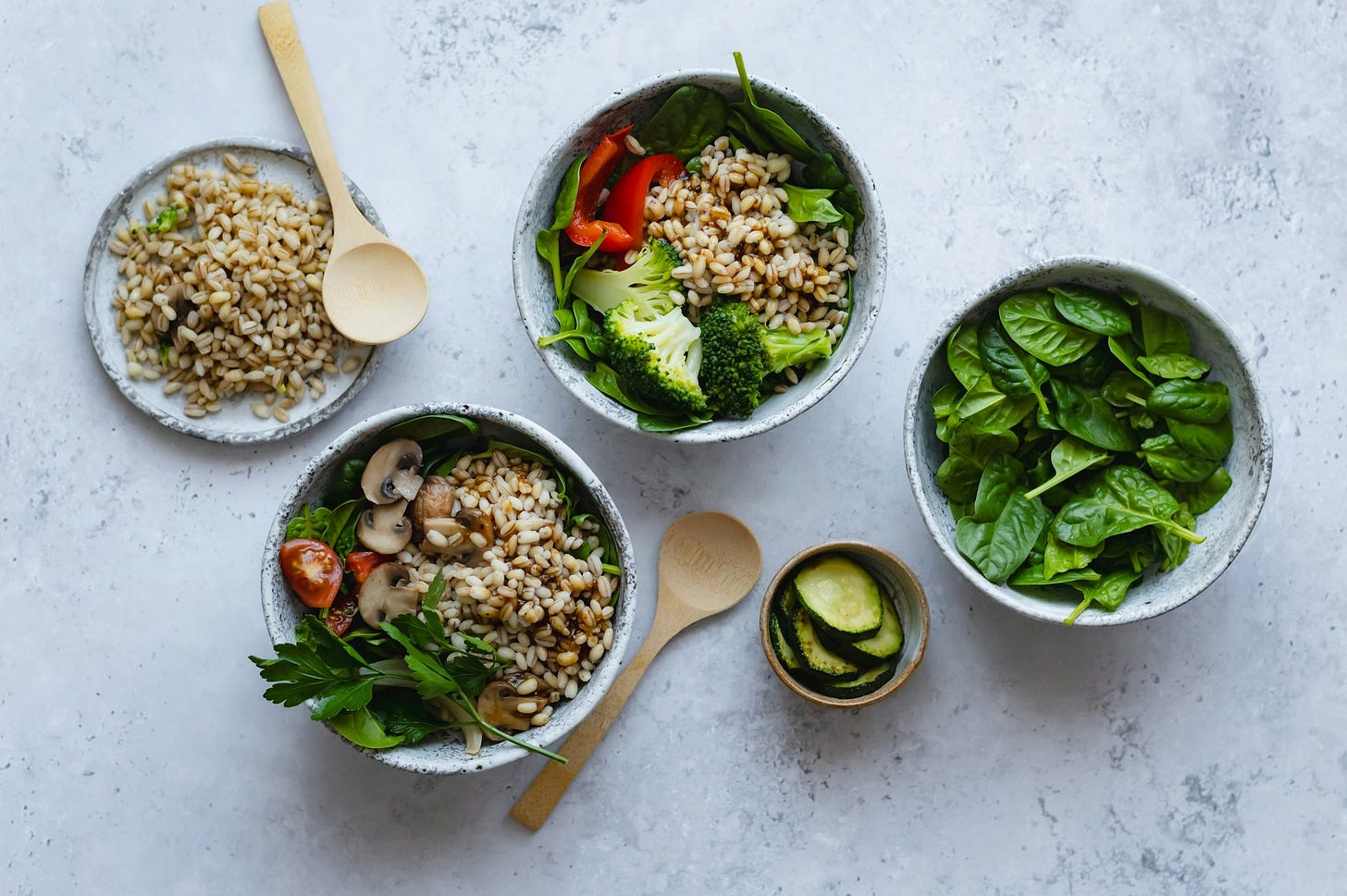 Photo credit: Unsplash (photo of bowls of fresh food)