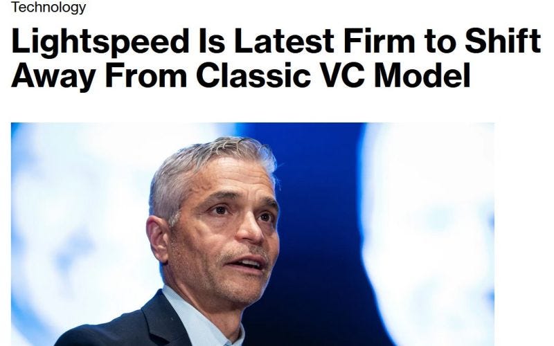 Lightspeed shifts away from VC