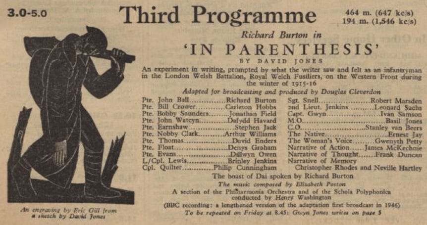 In Parenthesis (BBC Third Programme, 1955) | In the Dark presents ...