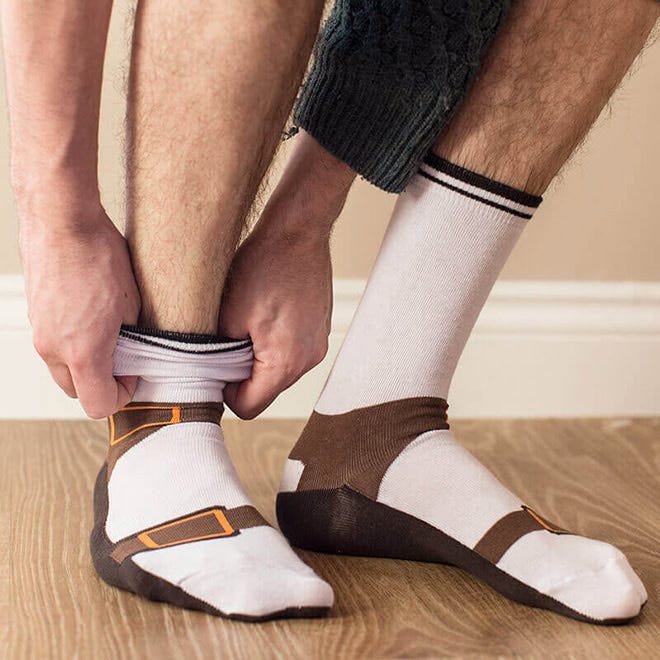 Sandal socks.