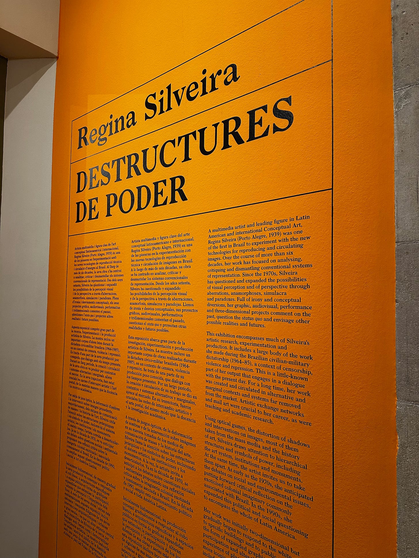 Destructures of Power by Regina Silveira at La Virreina Centre de la Imatge, Barcelona