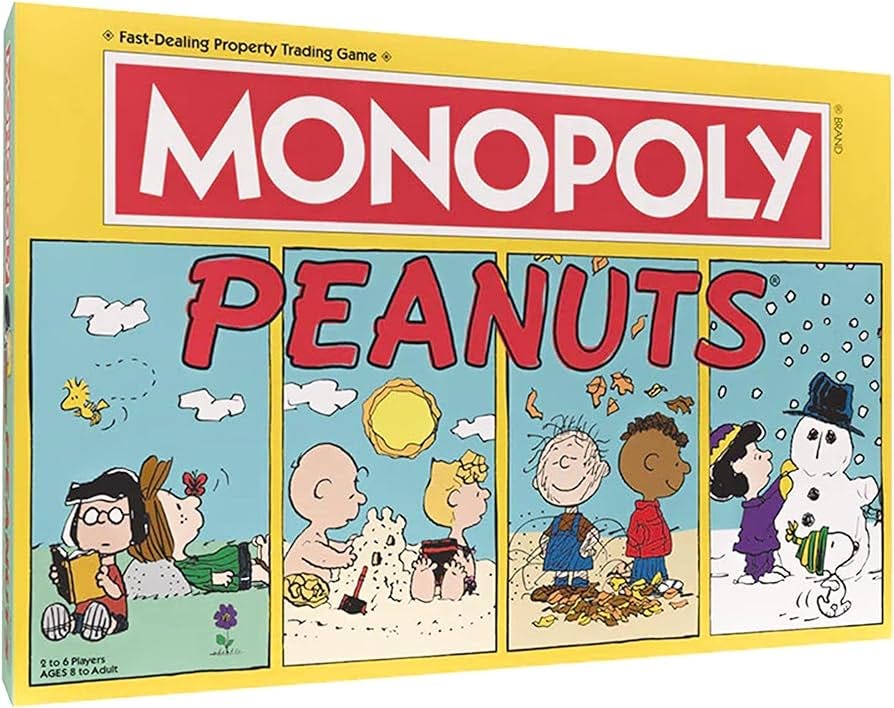 Amazon.com: Monopoly: Peanuts Board Game | Based on The Famous Comic Strip  : Toys & Games