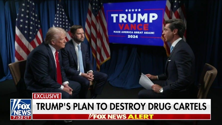 Donald Trump, JD Vance, & Jesse Watters