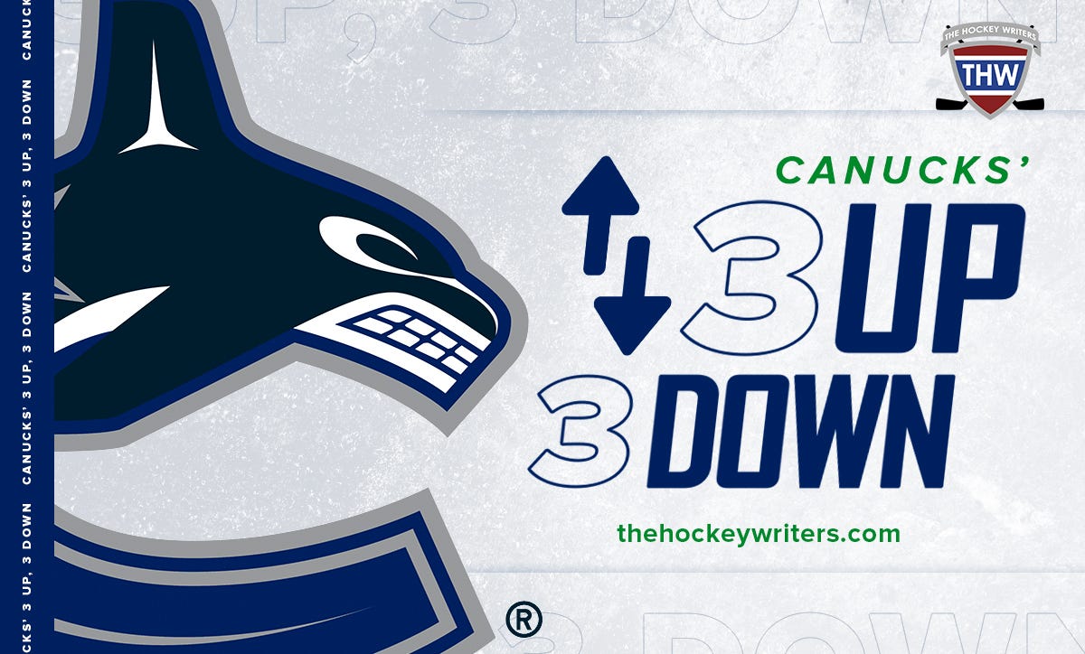 Vancouver Canucks 3 up, 3 down