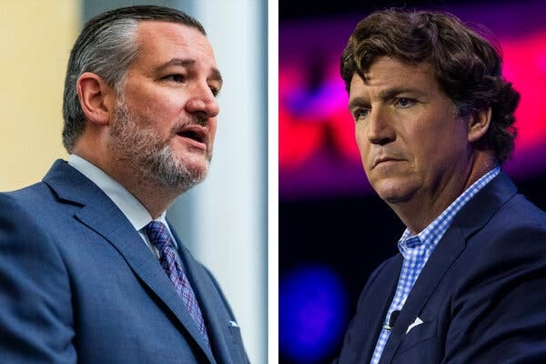 Tucker Carlson Berates Ted Cruz Over Bellicose Stance on Iran - The New  York Times