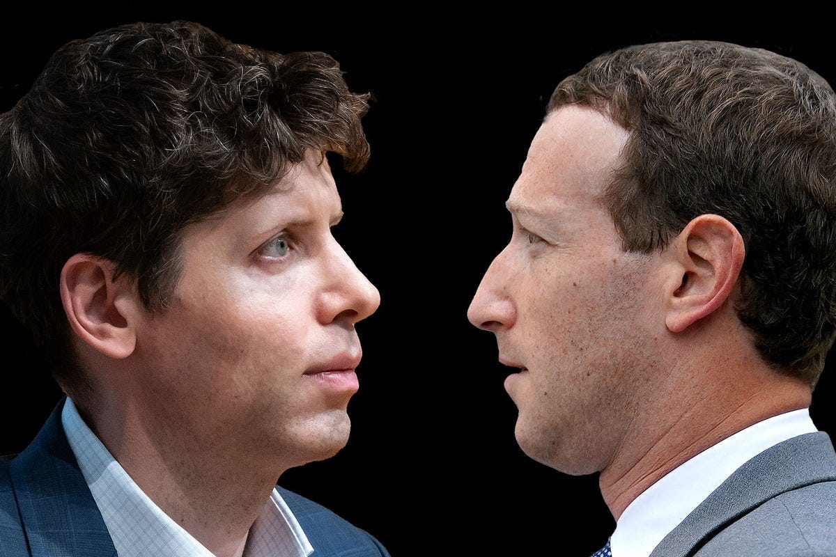 Mark Zuckerberg and Meta are going after Sam Altman and OpenAI. Cage fight!