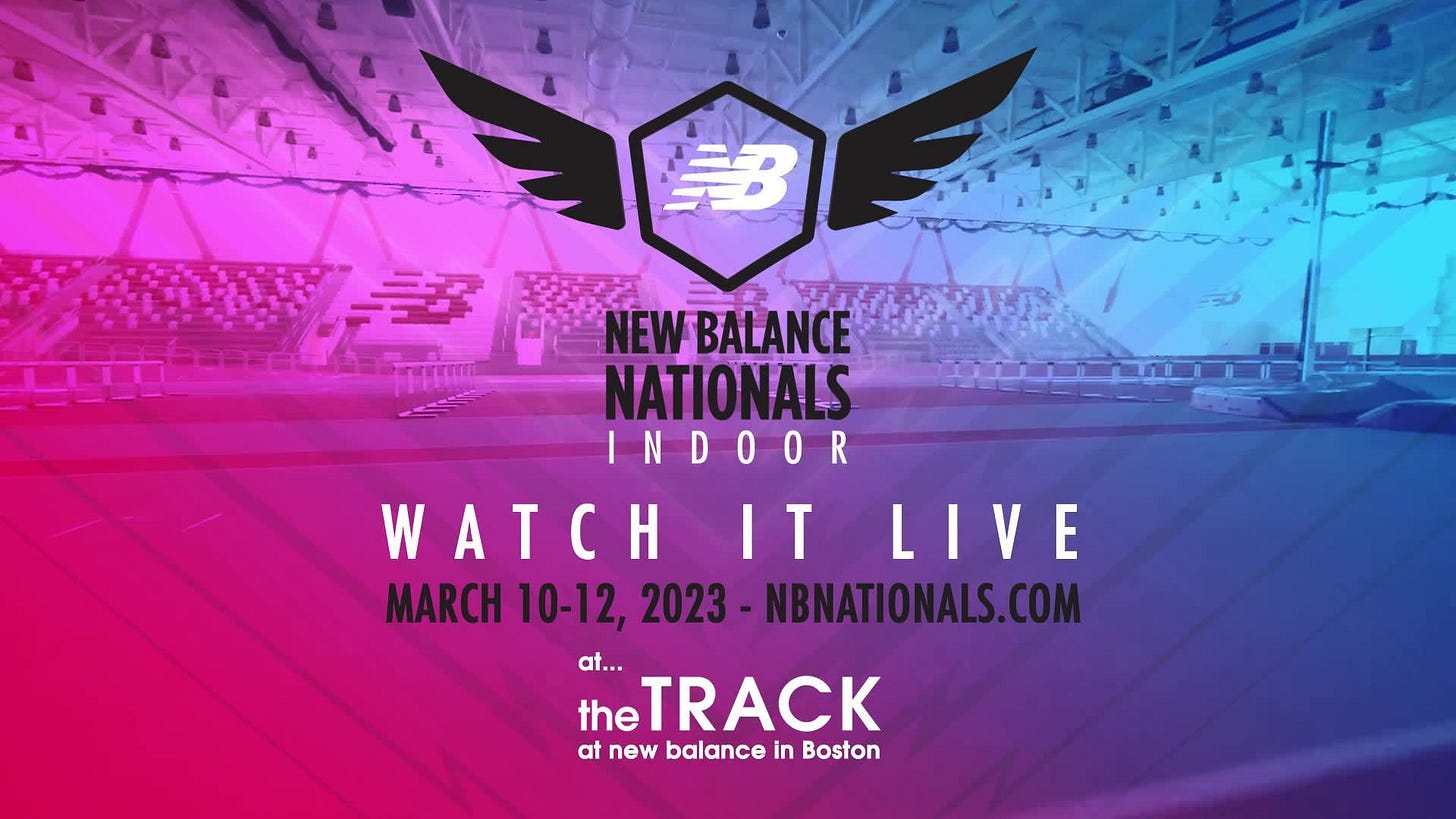 New Balance Press Box : THE 2023 NEW BALANCE NATIONALS INDOOR CHAMPIONSHIP  WILL BE HELD AT THE BRAND'S BOSTON CAMPUS