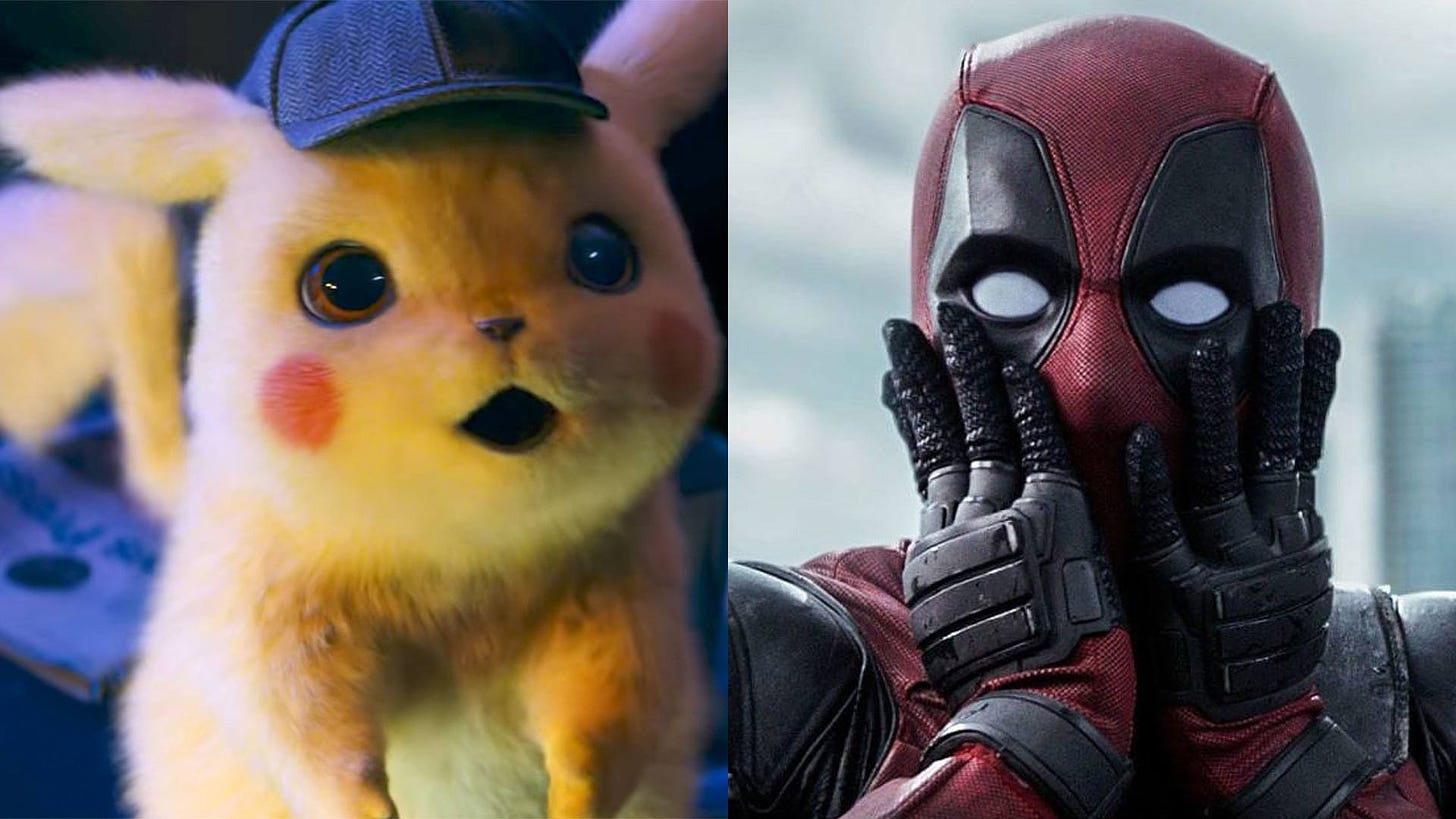 detective pikachu versus deadpool ryan reynolds movie tv tech geeks interview