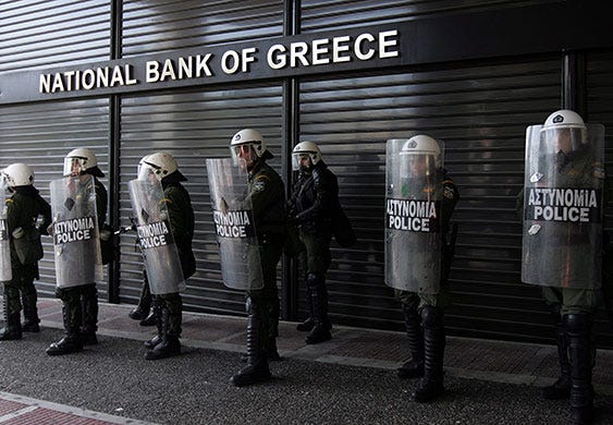 The Great Greek Bank Drama, Act I: Schaeuble's Sin Bin