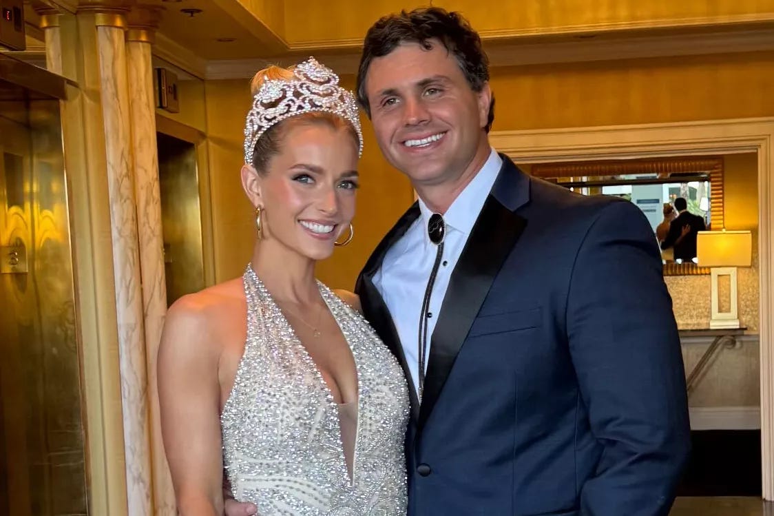 Ballerina Farm's Hannah Neeleman Gets Support from Her Jet Blue Heir Husband at Mrs. American