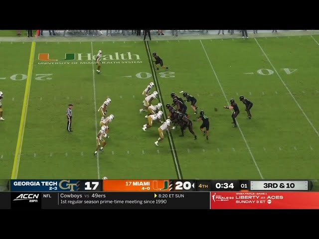 Georgia Tech vs Miami CRAZY Ending | 2023 College Football - YouTube