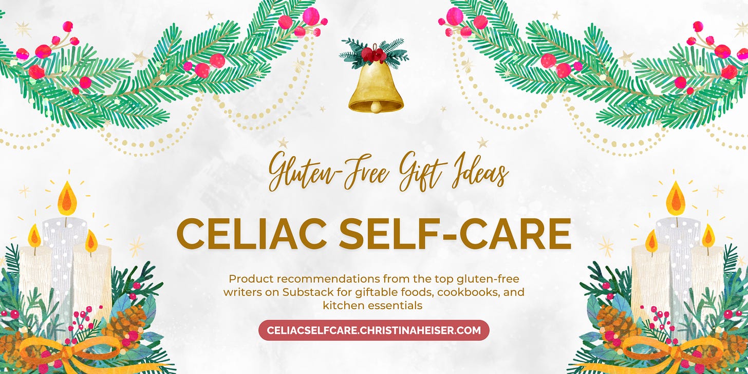 celiac self-care gift guide banner