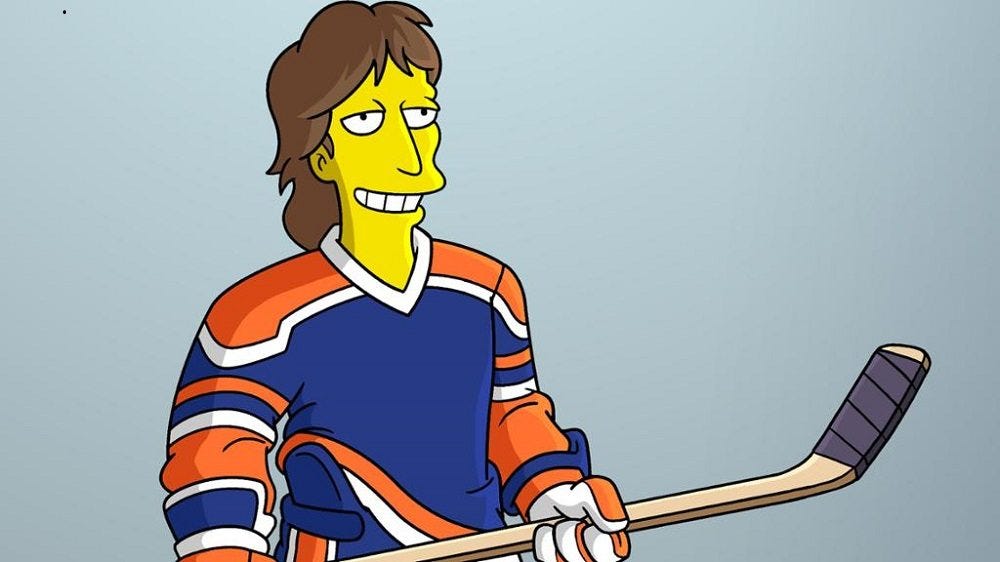 Wayne Gretzky taking on 'The Simpsons' 2016 images