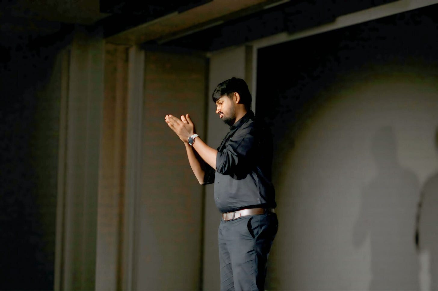 Deepak KC performing in Bengaluru.