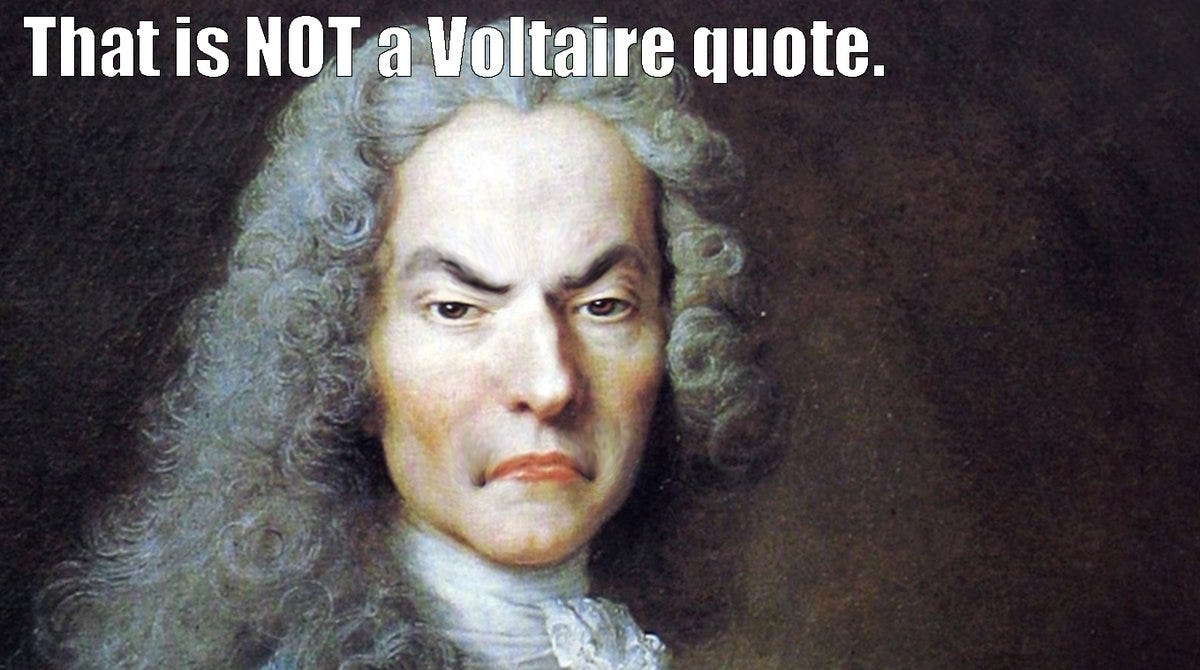 Fake History Hunter on Twitter: "That is not a Voltaire quote but came from  Neo-Nazi and paedophile Kevin Alfred Strom. https://t.co/QmMwXdjnwC  https://t.co/1XzXPGp5Md https://t.co/EtPEB4338y https://t.co/1vI0mJ3gqI" /  Twitter