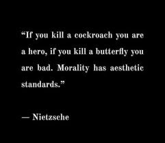 Witch of the Desert 🏜 | Nietzsche's quote is a profound commentary on the  subjectivity and aesthetic bias inherent in our moral judgments. The  contrast between the... | Instagram