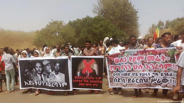 Public life came to a standstill during nearly a week of protests across Amhara state