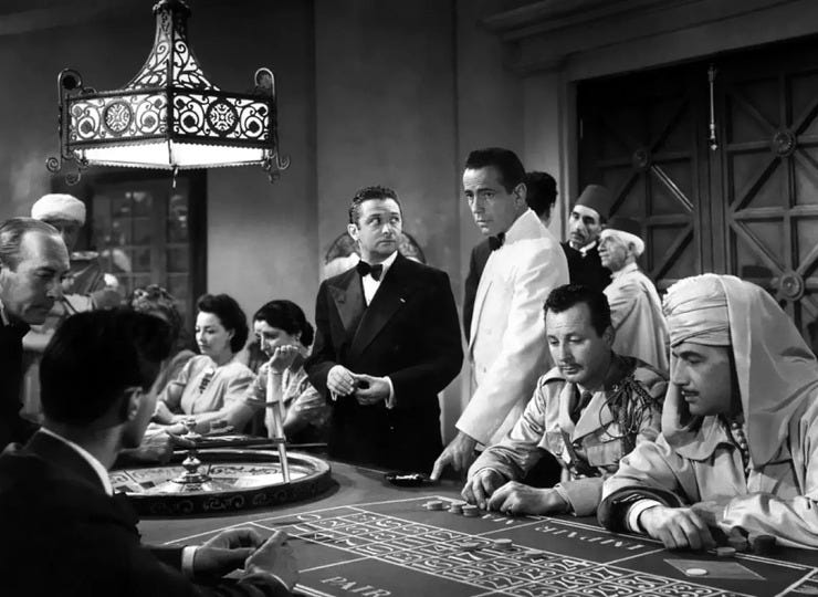 Casablanca [Michael Curtiz, 1942]. Thanks to @Zbignie40841571.