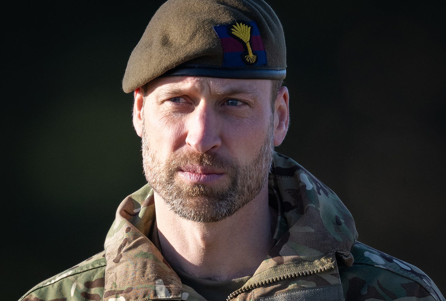 Prince William wearing camouflage