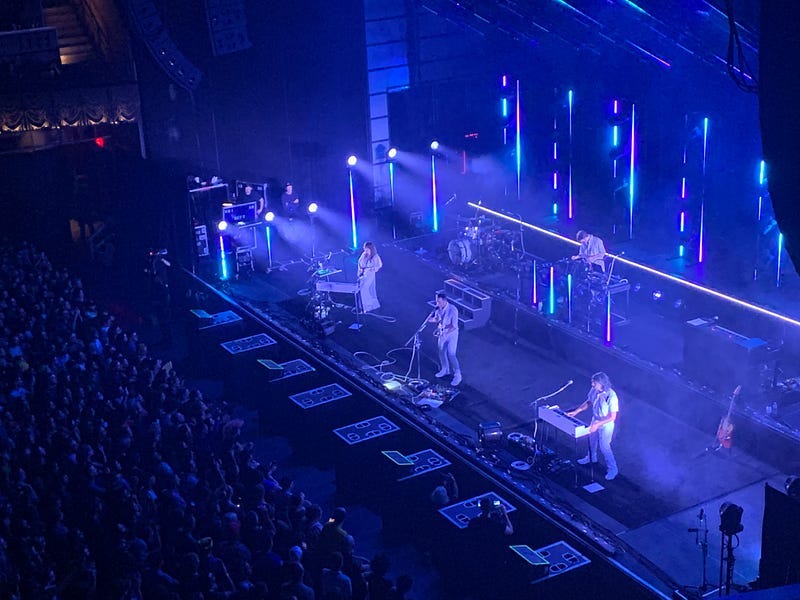 band performing on stage