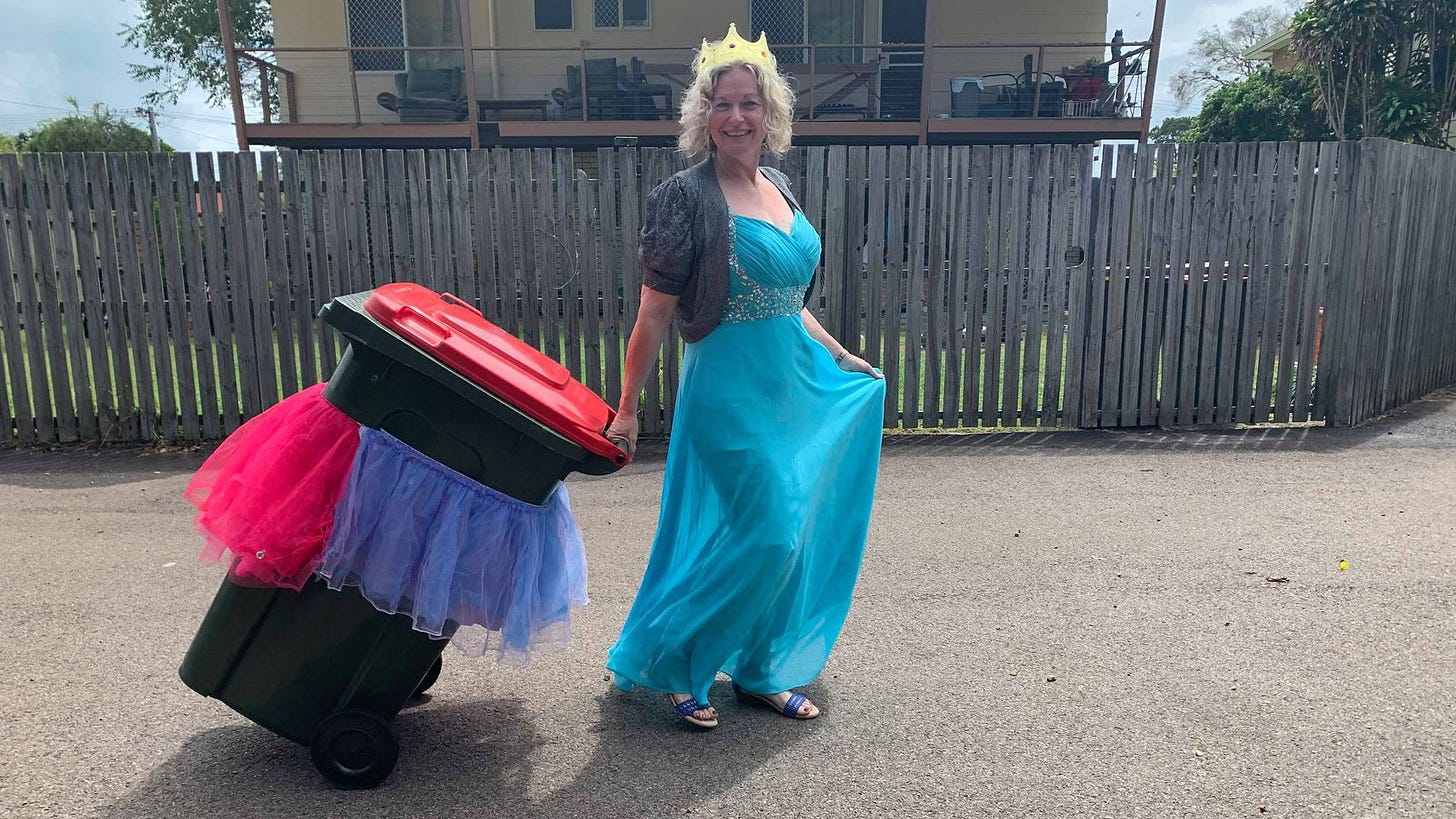 People around the world are dressing up to take their trash out as a way to  enliven their self-isolation | CNN