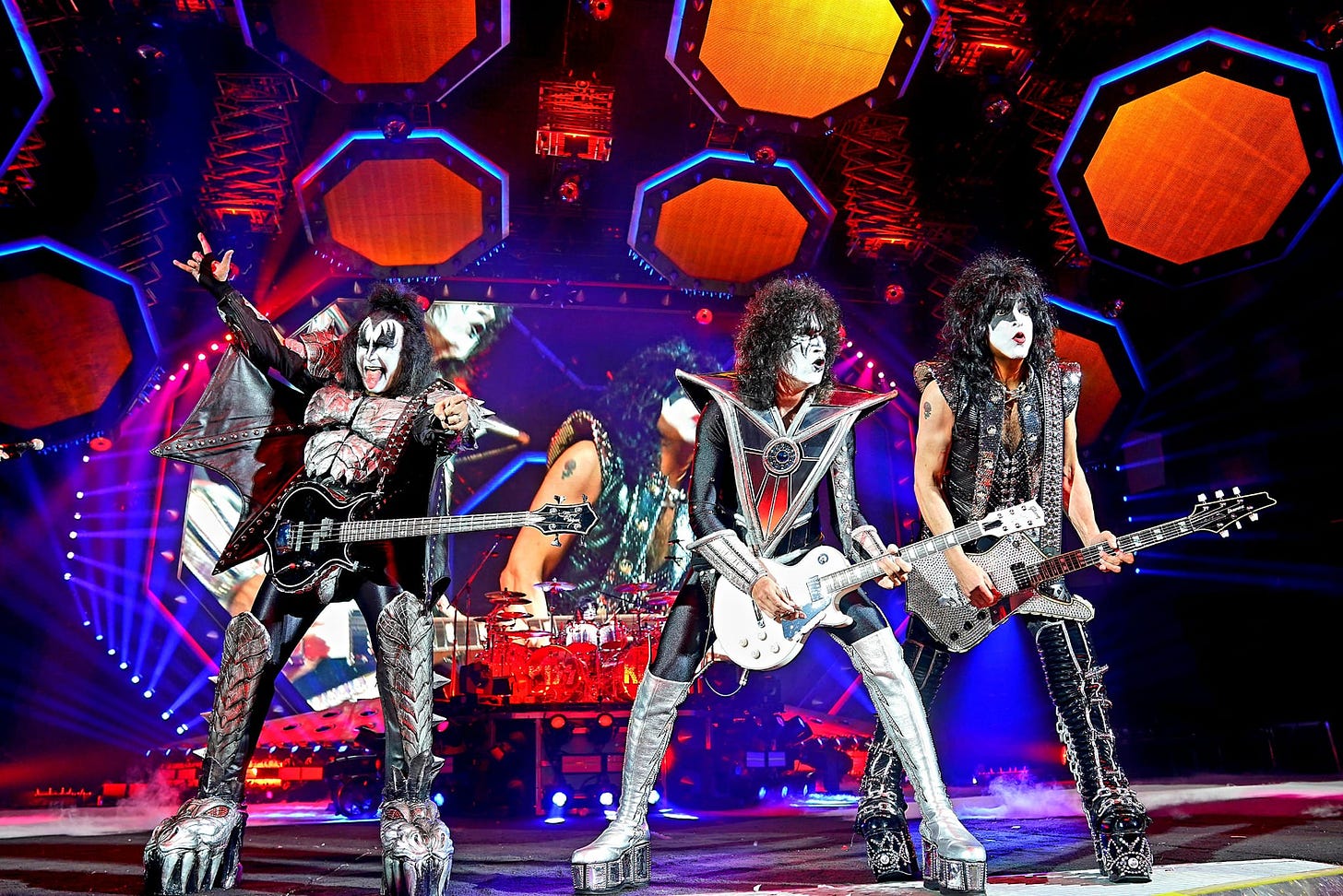 Foto de un concierto de Kiss