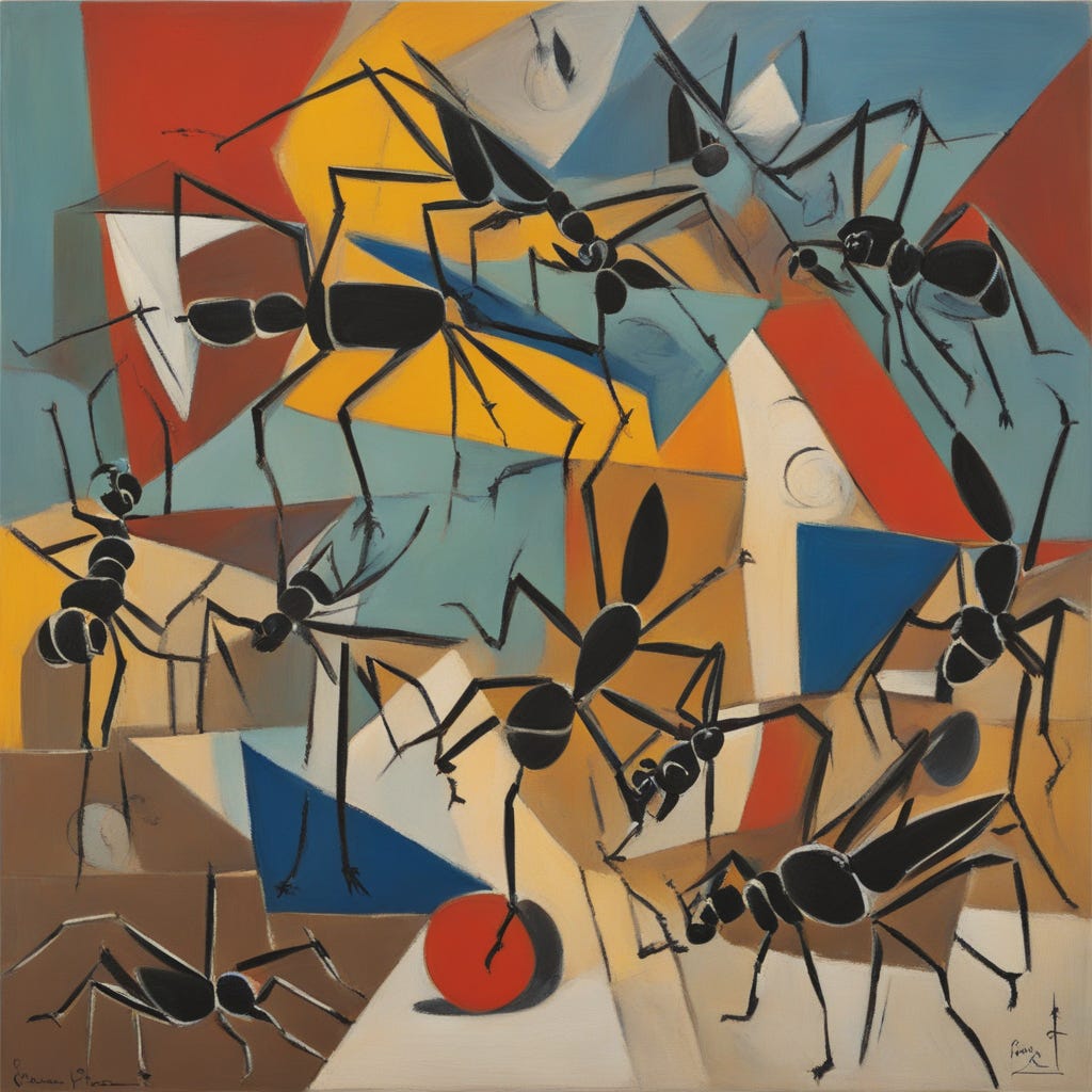 abstract ant art by AI