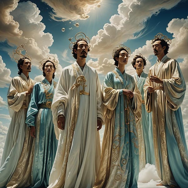 Gods in a vision