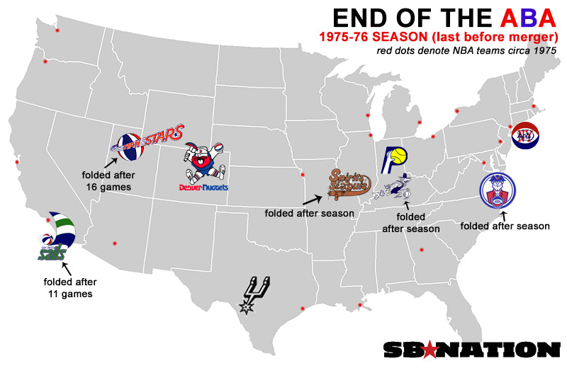 aba and nba merger map