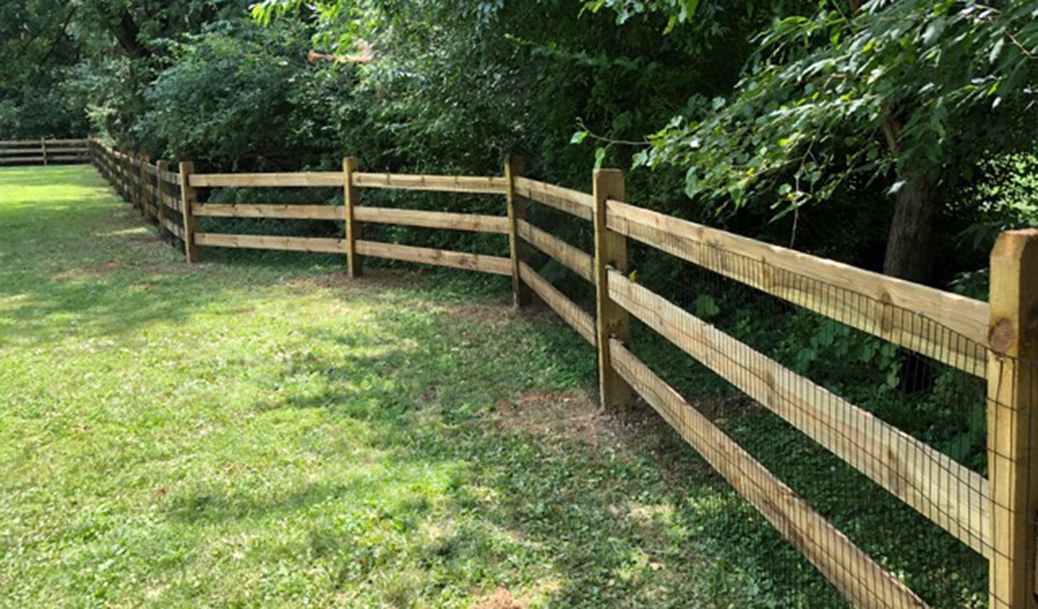 Natural and Treated Split Rail Fences | The Fence Authority