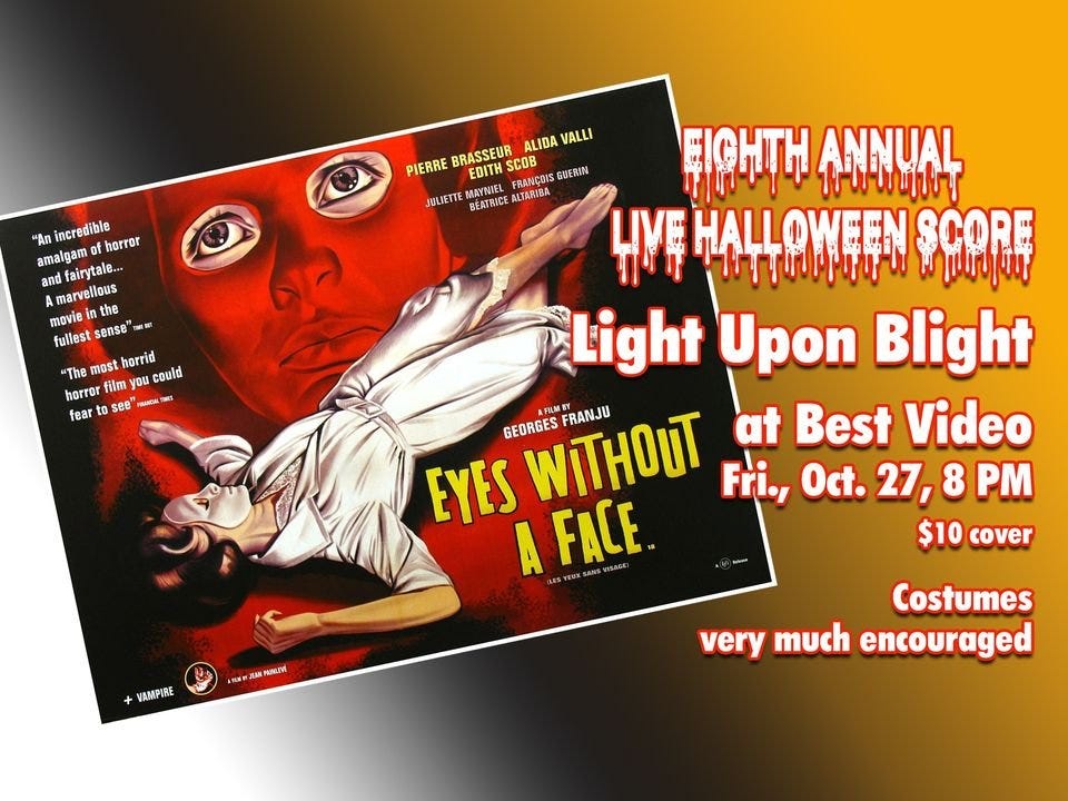 Halloween Special: Light Upon Blight Ensemble Live Score to EYES WITHOUT A FACE