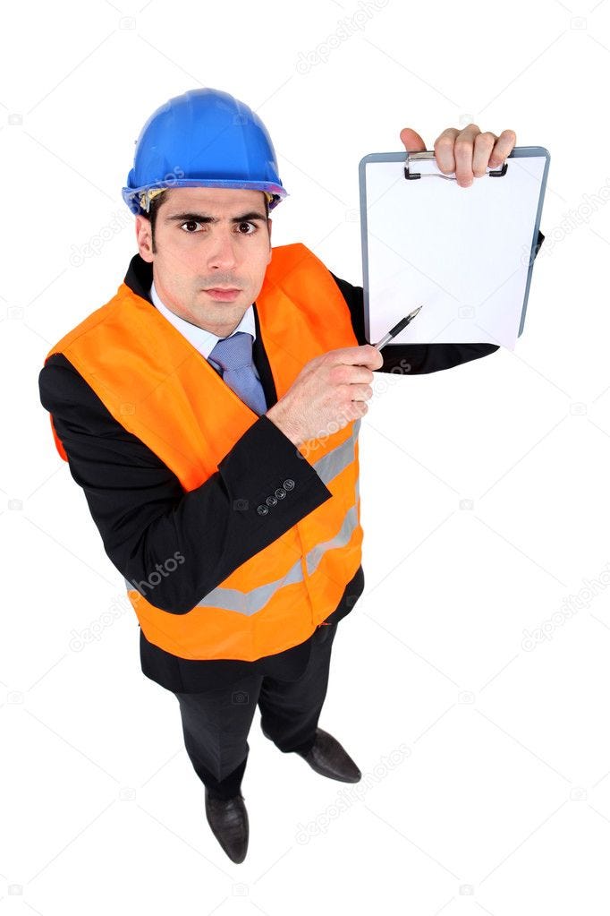 Building inspector with a clipboard Stock Photo by ©photography33 9783176
